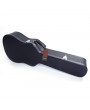Glarry 41" Folk Guitar Hardshell Carrying Case Fits Most Acoustic Guitars Microgroove Flat Black